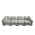 Canapé modulaire 4 places KOMHTOM – Tissu chenille doux & Design matelassé